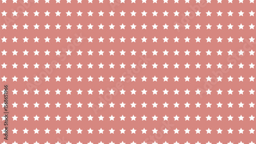 Warm rose pink vector background with crisp white stars. Perfect for feminine, soft, or celebratory designs.
