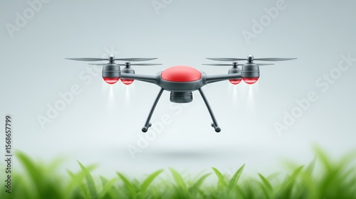 Modern Drone Technology: Aerial View