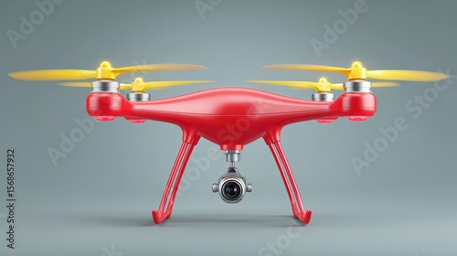 Red Drone Camera Technology Innovation