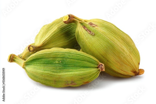 Wallpaper Mural Cardamom pods on a white backdrop Green seeds Cutout included Torontodigital.ca