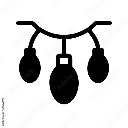 Christmas lights icon
