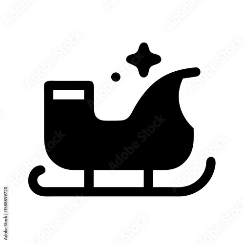 Christmas sleigh icon