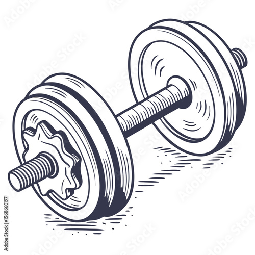 Dumbbell with star-shaped collar weightlifting fitness