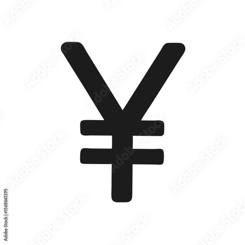 Japanese Yen Currency Symbol Silhouette yen symbol finance