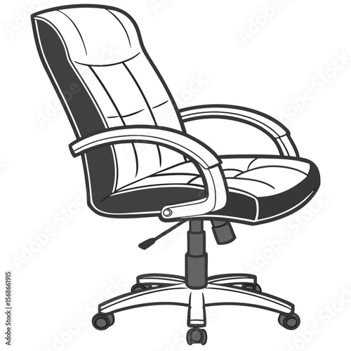Modern office chair with padded seat and back desk chair executive chair