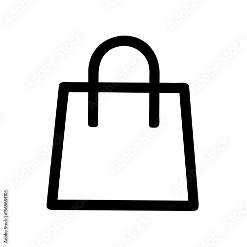 Shopping bag with handles commerce retail