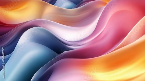 Vibrant fluid gradient background animation with smooth waves and bright colors