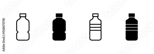 Bottle icon vector. bottle sign and symbol