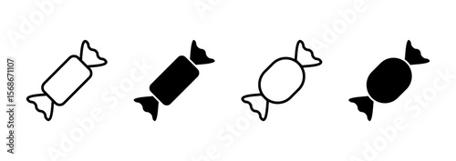 Candy icon vector. candy sign and symbol.