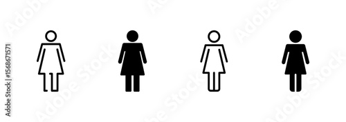 Female icon vector. woman sign and symbol