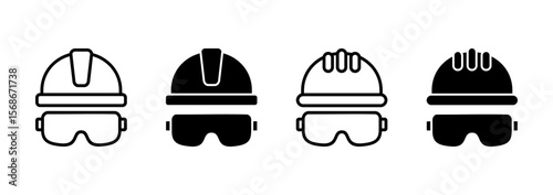 Helmet icon vector. Motorcycle helmet sign and symbol. Construction helmet icon. Safety helmet