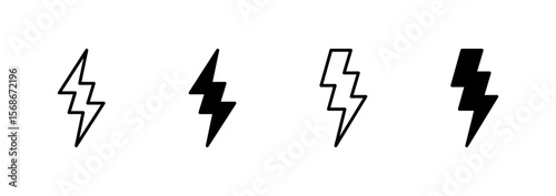 Lightning icon vector. electric sign and symbol. power icon. energy sign