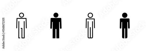Man icon vector. male sign and symbol. human symbol
