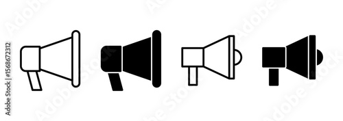 Megaphone icon vector. Loudspeaker sign and symbol