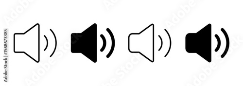 Speaker icon vector. volume sign and symbol. loudspeaker icon. sound symbol