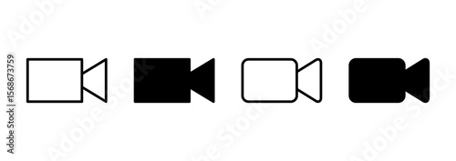 Video icon vector. video camera sign and symbol. movie sign. cinema
