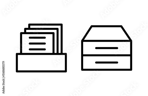 Archive folders icon vector illustration. Document vector icon. Archive storage icon.