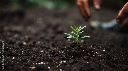 Planting seedlings hands in soil gardening agriculture new life growth organic farming tips and tricks