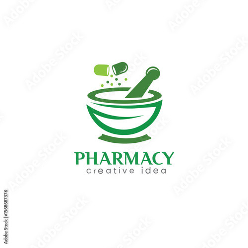 Pharmacy logo designs Medical and health Vector illustration   