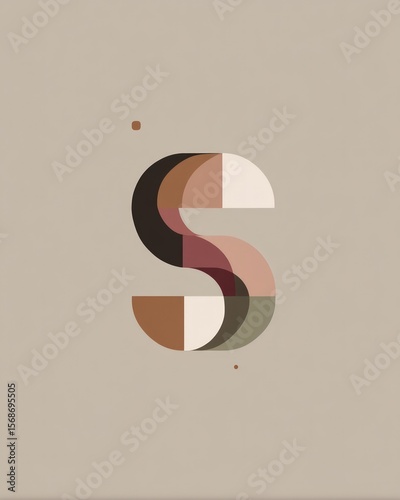 Geometric Letter S Design