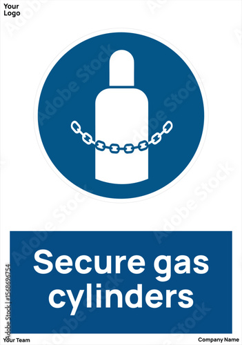 sign Secure gas cylinders