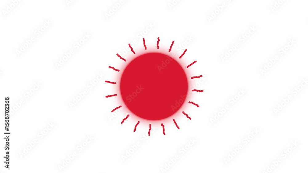 Animated sun energy icon. Animation, pictogram, motion graphics. Useful for social medi graphics, websites.4k video Animated sun energy icon. Animation, pictogram, motion graphics. Useful for social medi graphics, websites.4k video