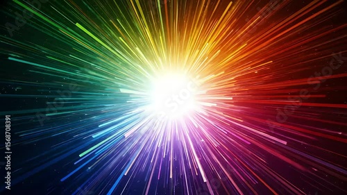 Abstract pop modern colorful background with the explosion of colors to the beat