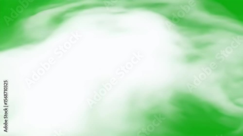 White smoke against lime green background