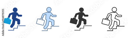 Career Icon Set Multiple Style Collection