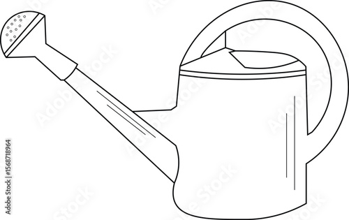 The Illustration of farmers tools : Watering can