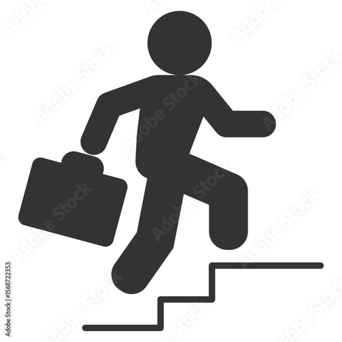 Career Glyph Icon Element For Design
