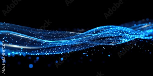 Abstract digital wave