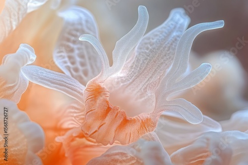 A Ghost Orchid captured in macro detail with extreme sharpness, showing the flower's structure and translucent quality of the petals.The Ghost Orchid,wild orchids,rare flowers.