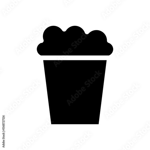 popcorn glyph icon