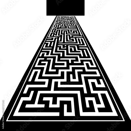 labyrinth with a labyrinth, floor pettren