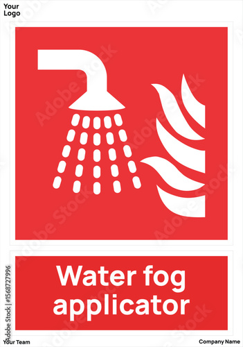 sign Water fog applicator