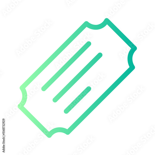ticket gradient icon