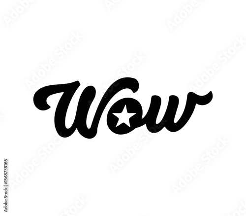 Wow! Astonishing Starburst Wordmark Design