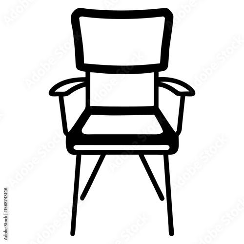 Outline Sketch Armchair Doodle