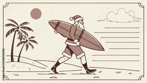 Santa's Beach Holiday A Festive Surfing Adventure