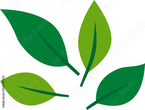 Flying Leaves Illustration