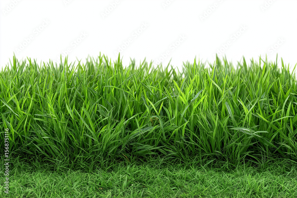Fototapeta premium green grass isolated on white