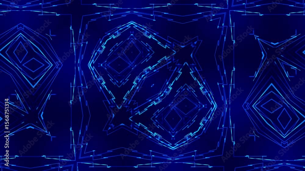 Bundles of abstract optical fiber lines. Bright light signals quickly transmit data for high speed internet connection. Technology and internet concept. 3d render