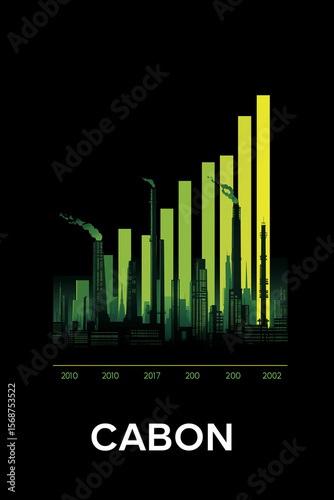 Green Methanol renewable sustainability. Bar graph illustrating carbon emissions savings through green initiatives.