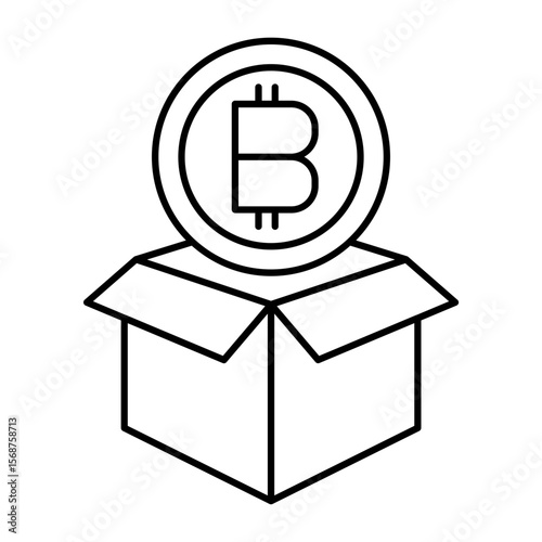block reward outline icon