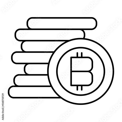 coins outline icon