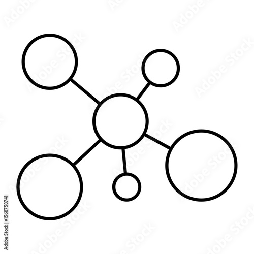 distribution outline icon