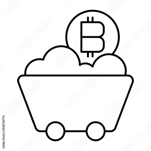 mining outline icon