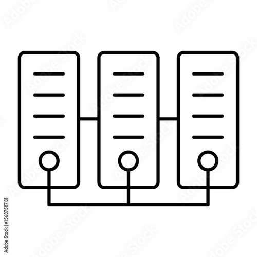 mining network outline icon