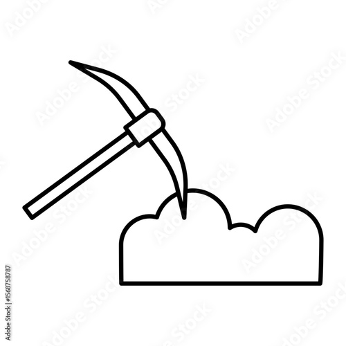 miner outline icon